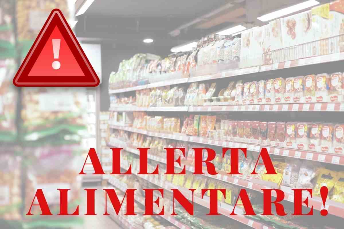 Allerta alimentare per un prodotto d'uso comune