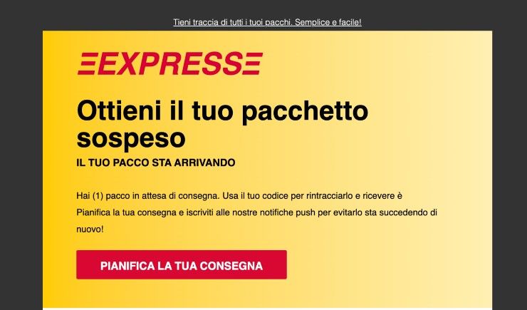 dhl messaggio truffa 