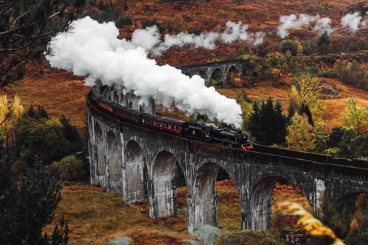 Il treno di Harry Potter in scozia 