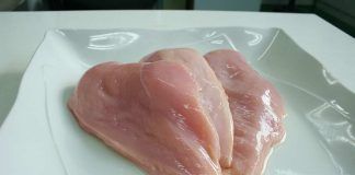 Petto pollo crudo