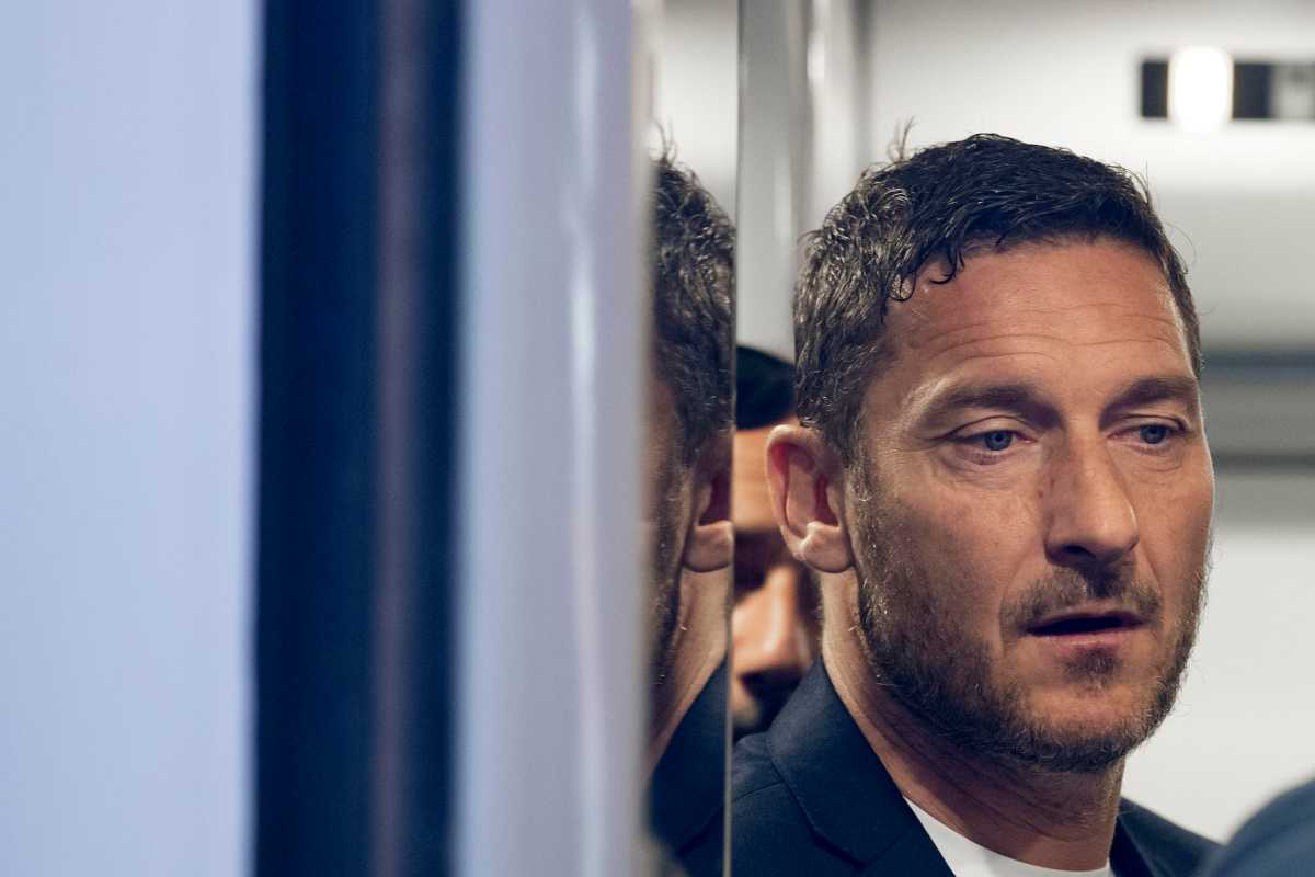 Francesco Totti corrucciato