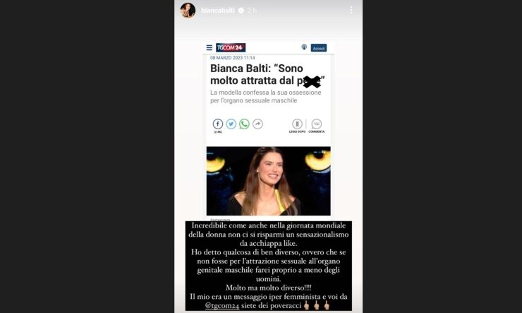 bianca balti social