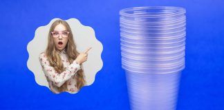 bicchieri plastica trucco