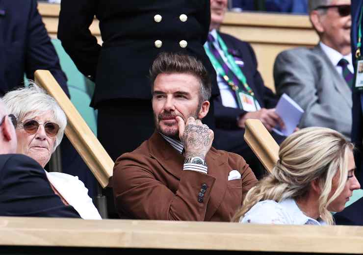 David Beckham in tribuna