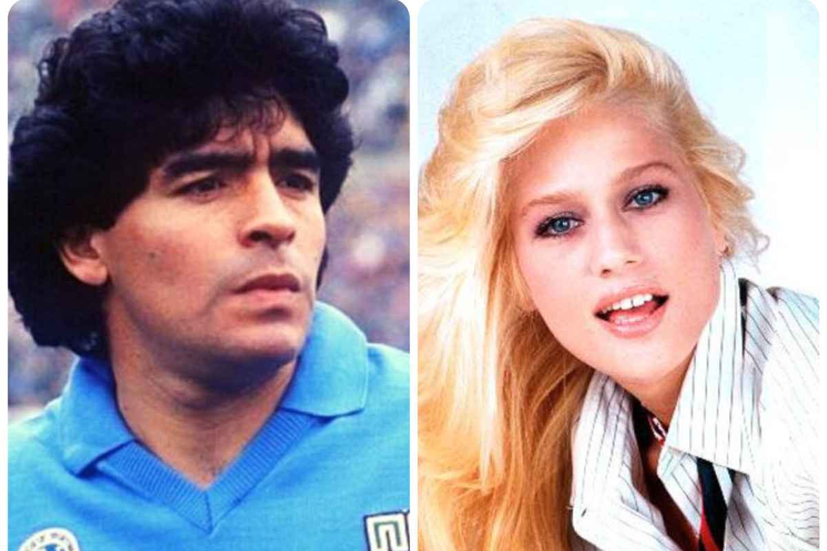 Heather Parisi e Maradona a fianco