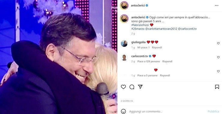 Antonella Clerici sui social "oggi come ieri..."