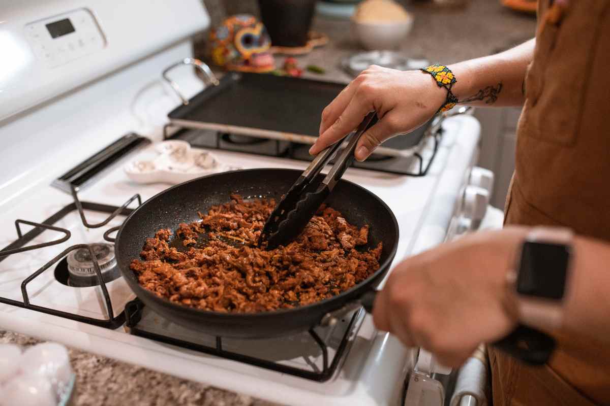 Carne fake in padella