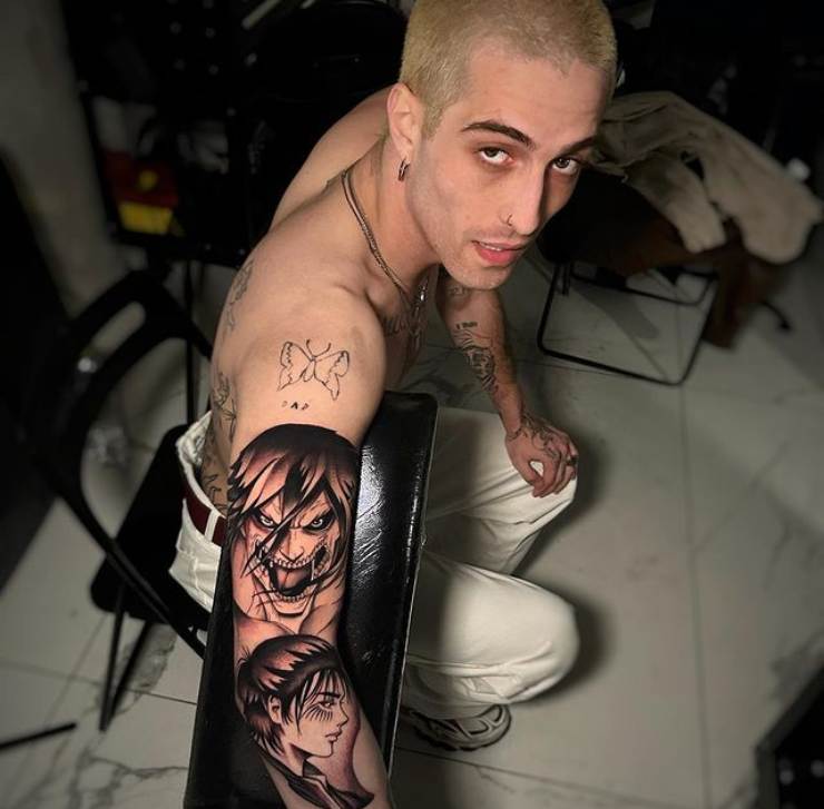 Maneskin, il nuovo tatuaggio di Damiano David