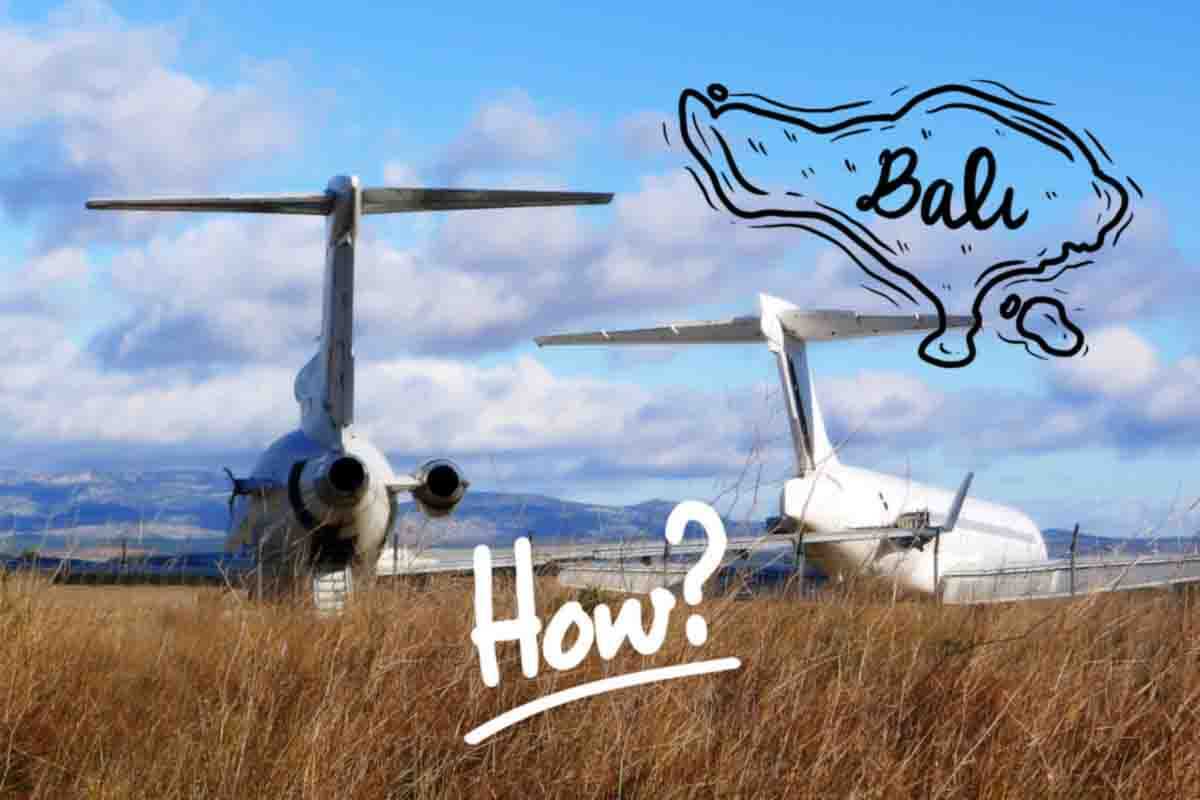 aereo abbandonato a Bali mistero