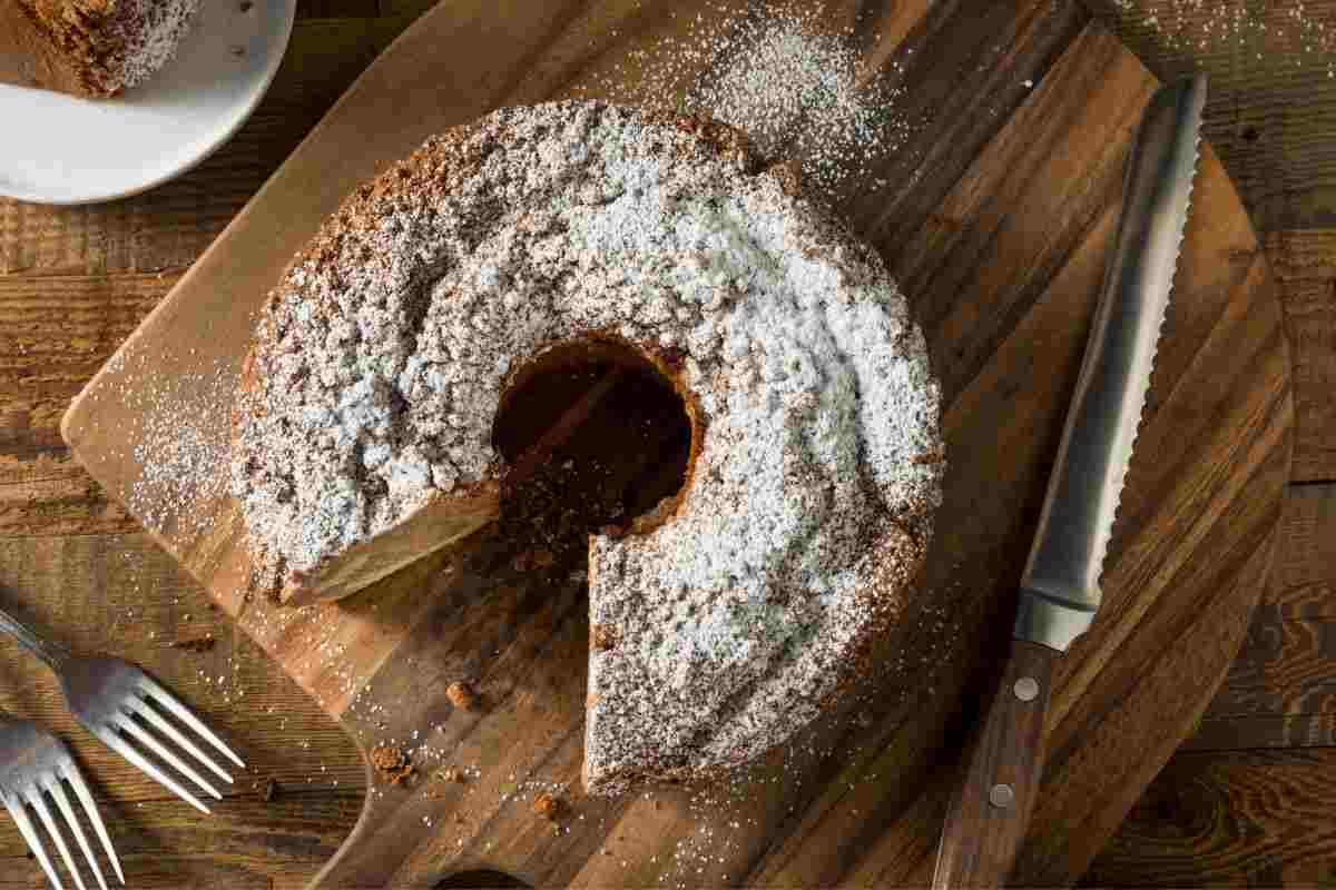 ciambella panna e caffè ricetta