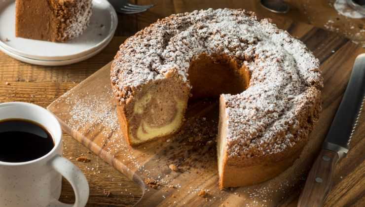 ciambella panna caffè ricetta