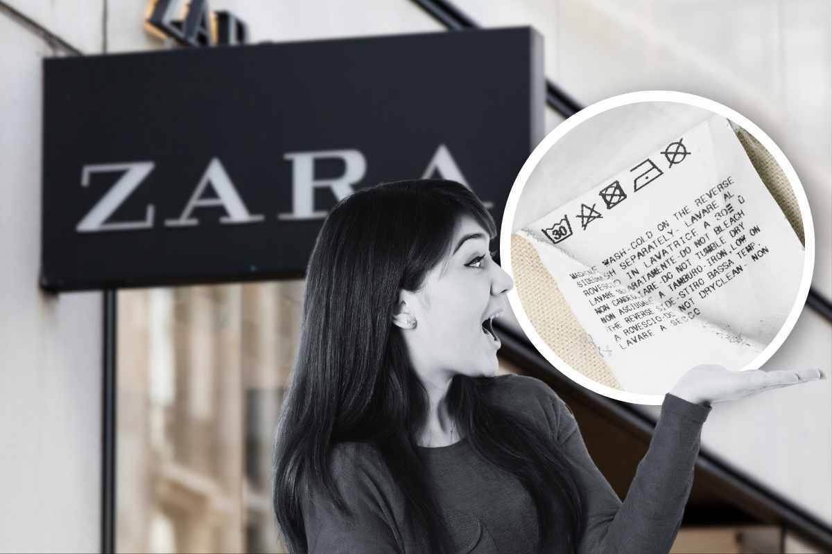 Significato delle etichette di Zara