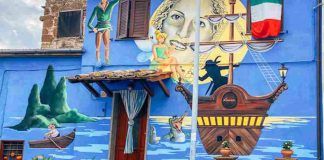 Sant'Angelo di Roccalvecce è conosciuto come il paese delle fiabe grazie ai suoi murales
