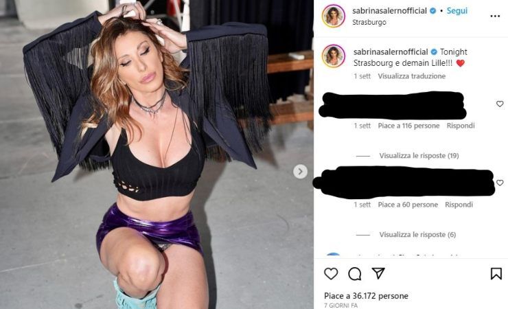 sabrina salerno seduce a 55 anni