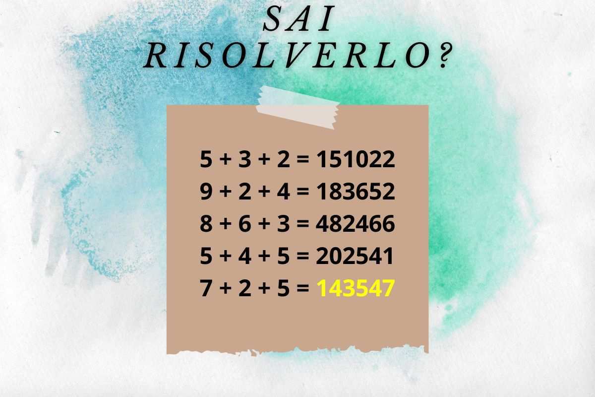 rompicapo matematico