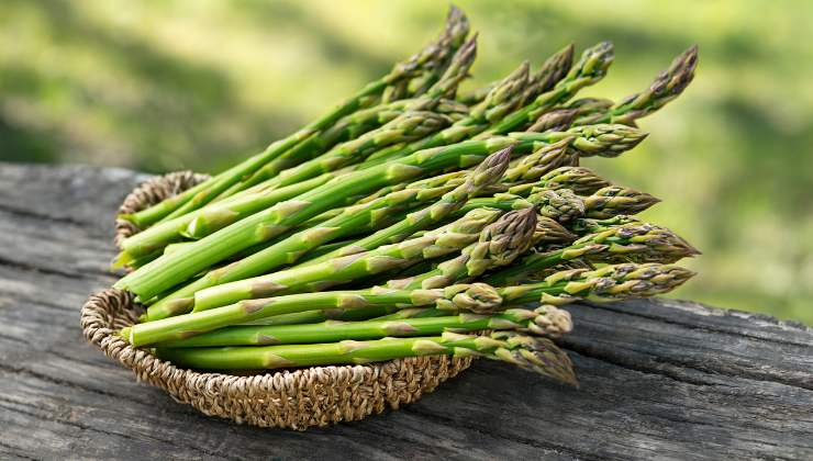 Primo piatto spaghetti e asparagi