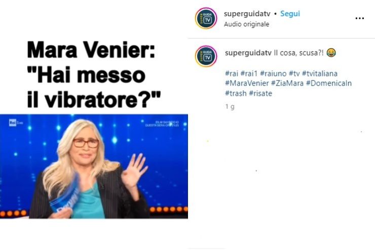 Mara Venier gaffe Domenica In