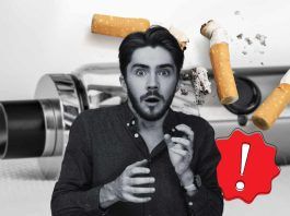 La drammatica esperienza causata a un uomo giovane dalle sigarette elettroniche