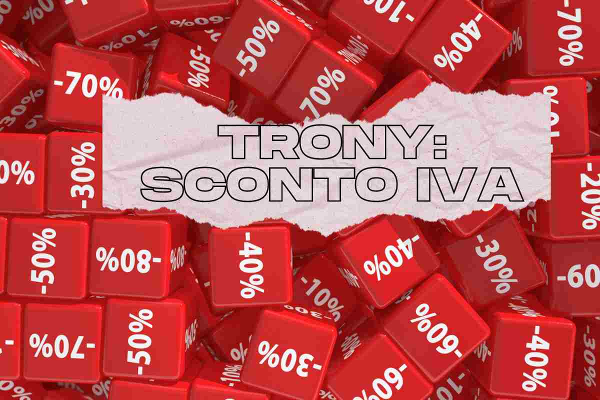 sconto Iva sui prodotti Trony