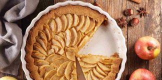 Torta di mele stellata
