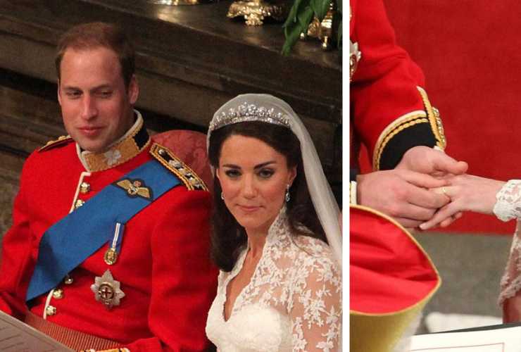 William Kate matrimonio fede nuziale 