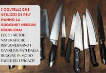 Come salvare i tuoi coltelli dalla ruggine