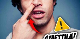 mettere dita nel naso pericoloso rischio gravissimo