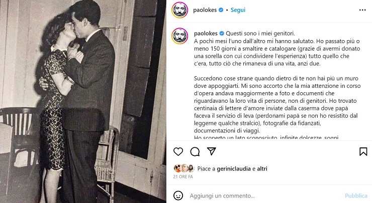 Paolo Kessisoglu, la morte dei suoi genitori “mi sarebbe piaciuto conoscere…”