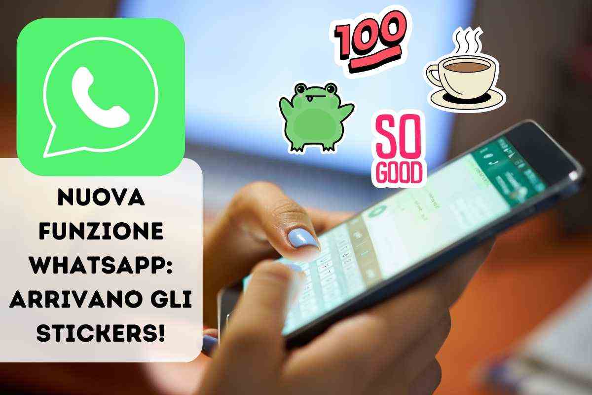 Whatsapp, nuova funzione per gli sticker 