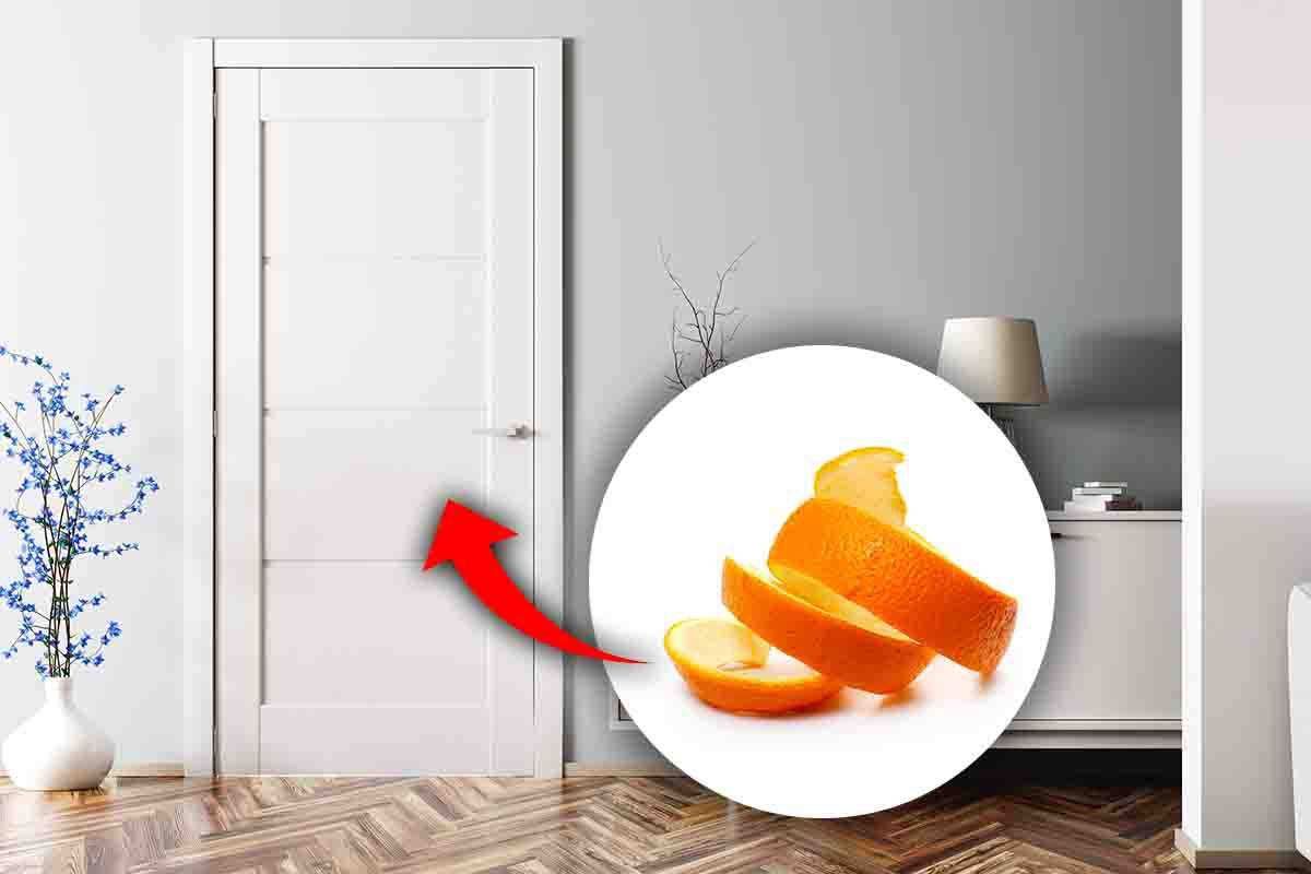 buccia d'arancia: perché metterla sulla maniglia