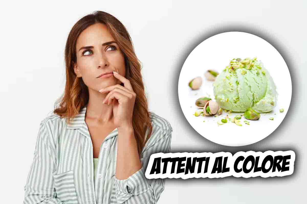 gelato al pistacchio colore qualità