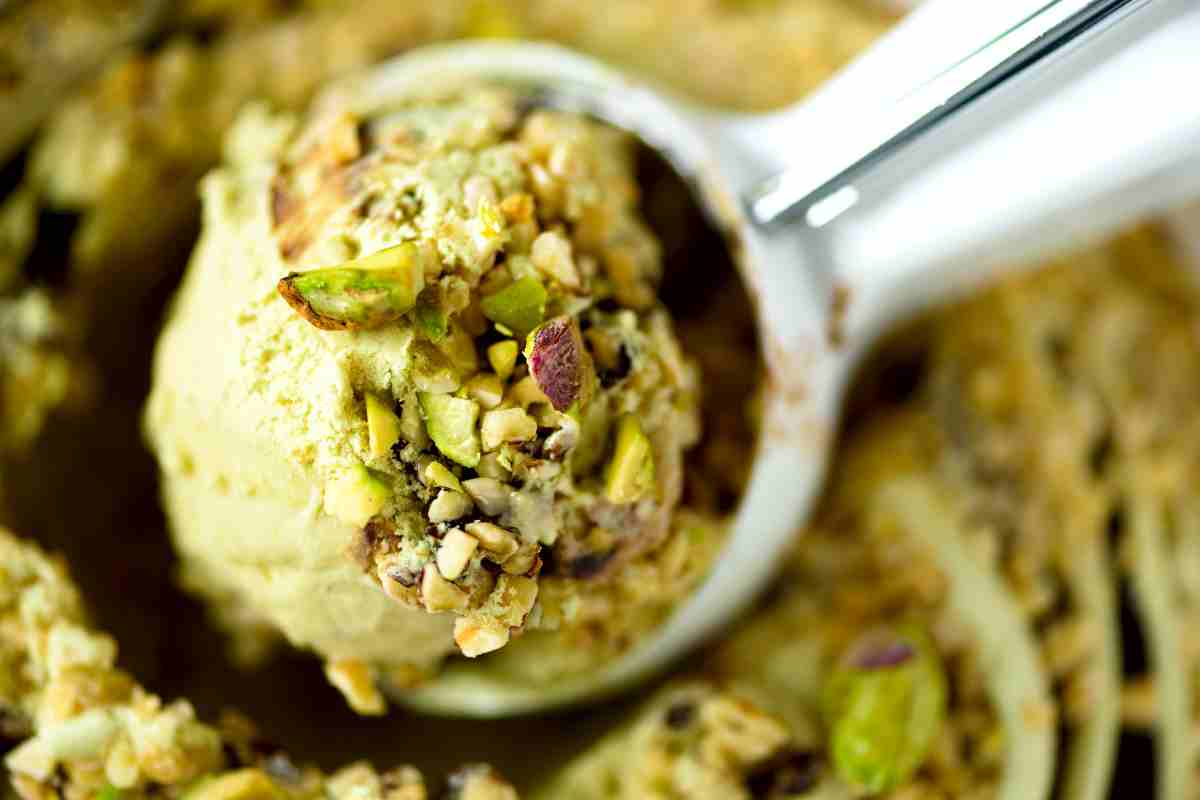 gelato al pistacchio colore qualità