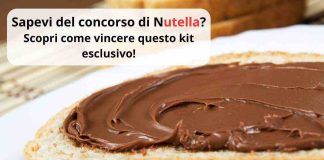 nutella organizza un concorso per vincere un kit super esclusivo