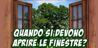 quando aprire le finestre