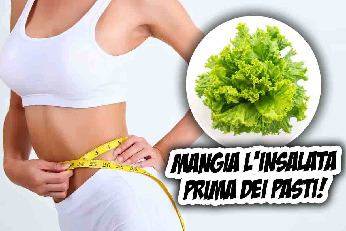 mangiare insalata prima dei pasti