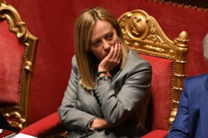 il premier giorgia meloni in parlamento