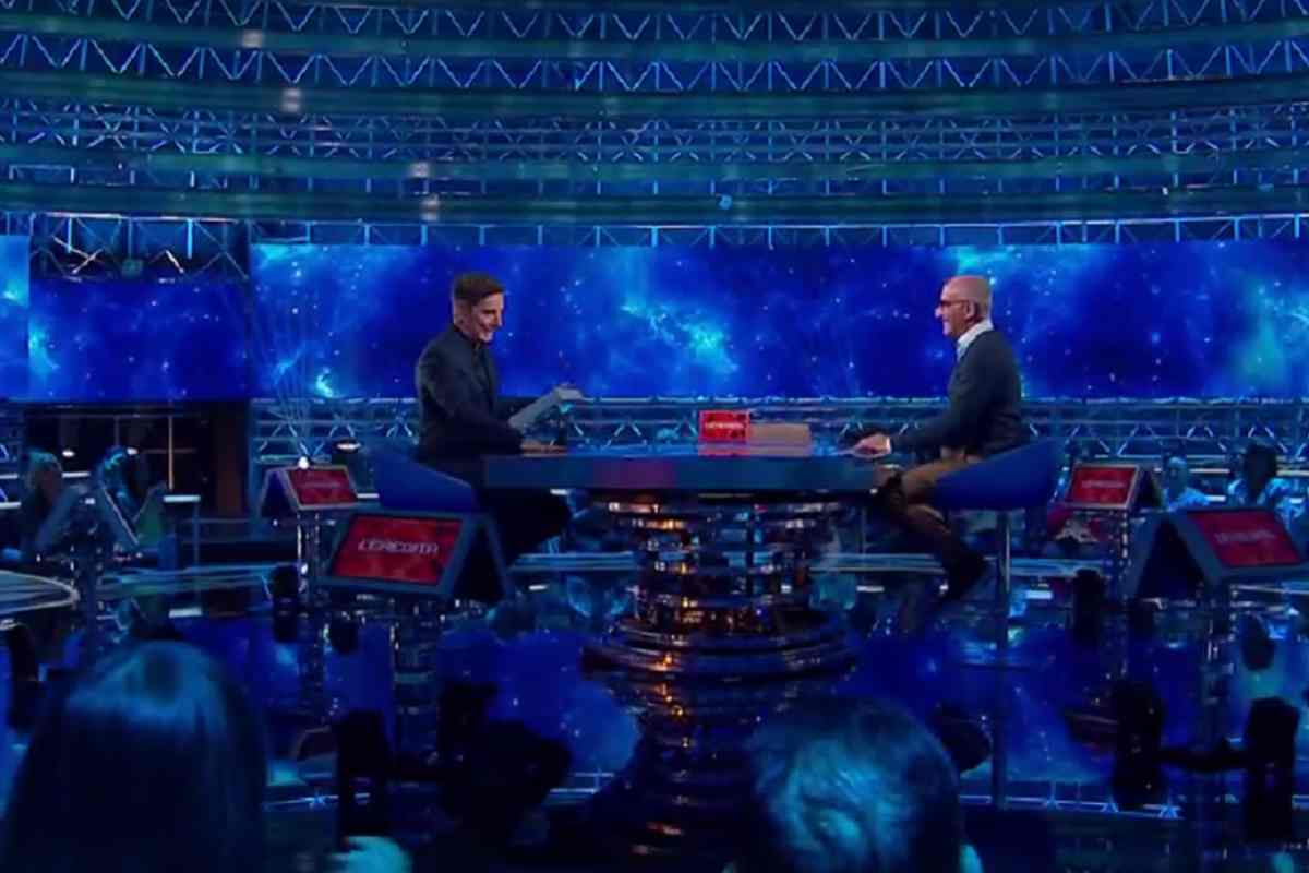 Marco Liorni e il campione Marcello