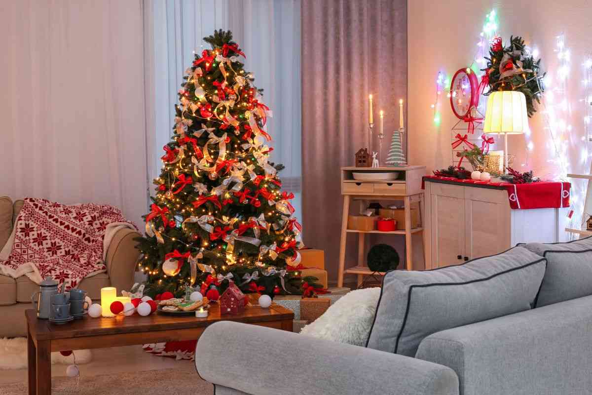 casa decorata per Natale